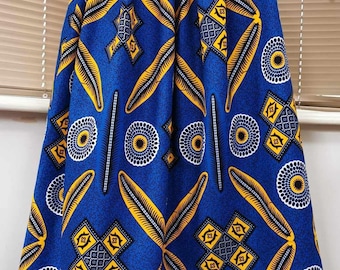 African print skirt, party-wear, handmade, made in uk