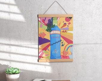 Party Pop: Bold Smirnoff Vodka Illustration