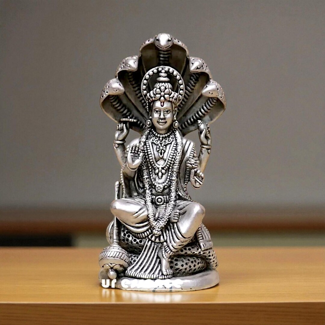 Pure Silver Laxmi Narasimha Idol, Silver Lakshmi Narasimha Murti, Hindu ...