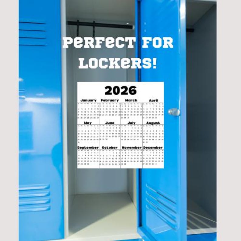 2026 Yearly Calendar Magnet | 2026 Calendar Magnet image 4