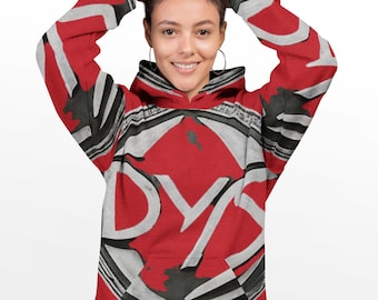 Sudadera con capucha y brújula circular vintage de 7Dys / Gráfico de manga con mapa náutico