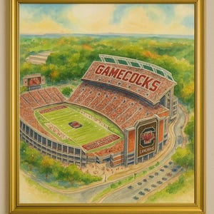University of South Carolina Gamecocks Williams Brice Stadium Wall Art