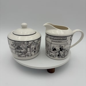 Noritake Le Restaurant Le Gastones Epoch Sugar Bowl & Creamer French Bistro