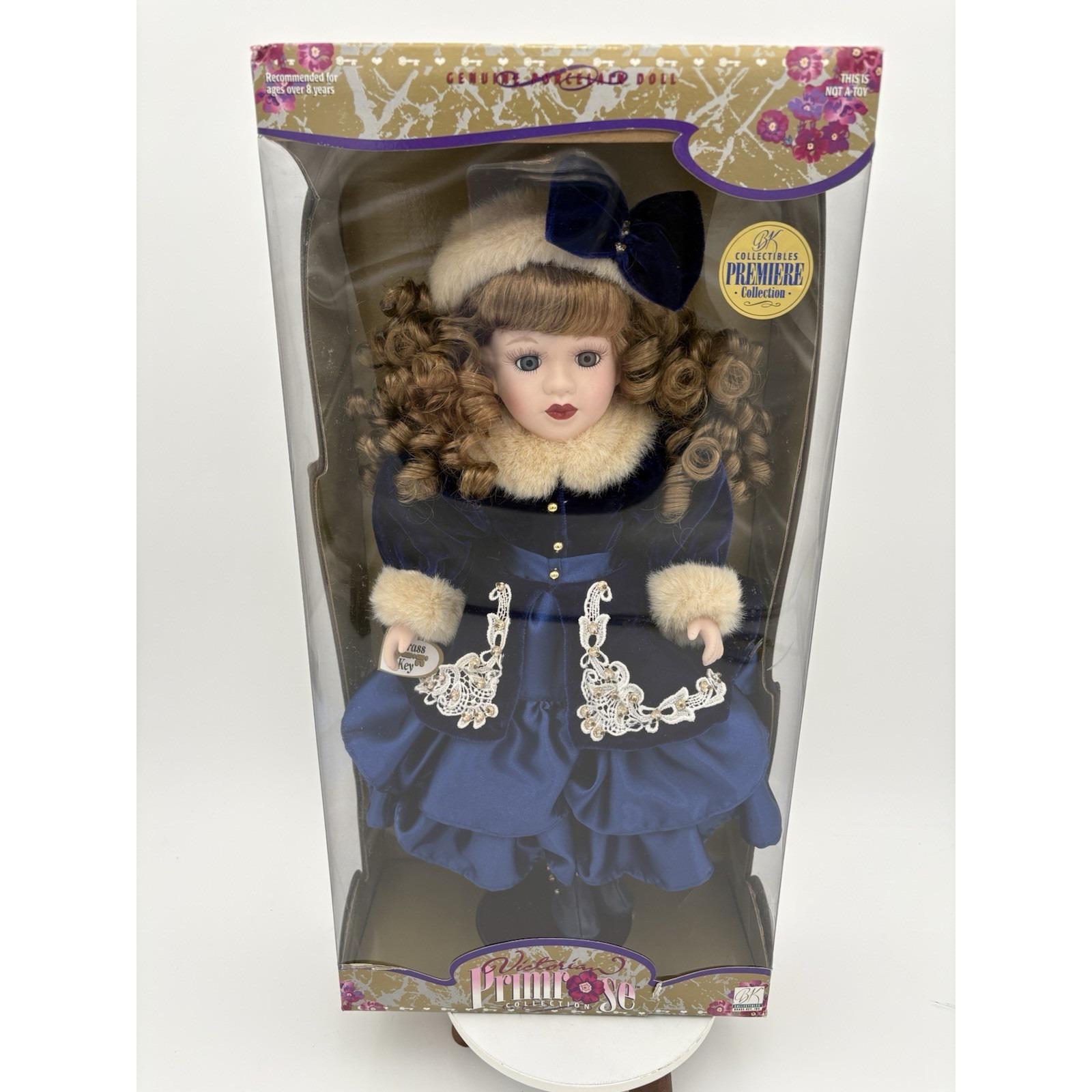 NIB Brass Key Victorian Primrose Collection Genuine Porcelain Doll
