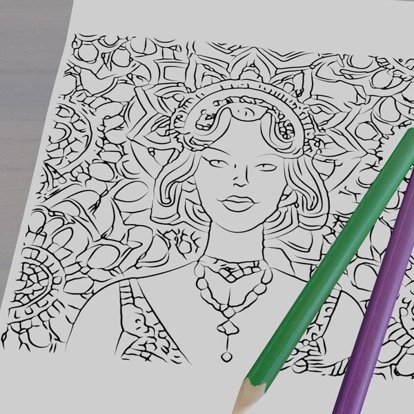 Sophisticated Coloring Pages Etsy