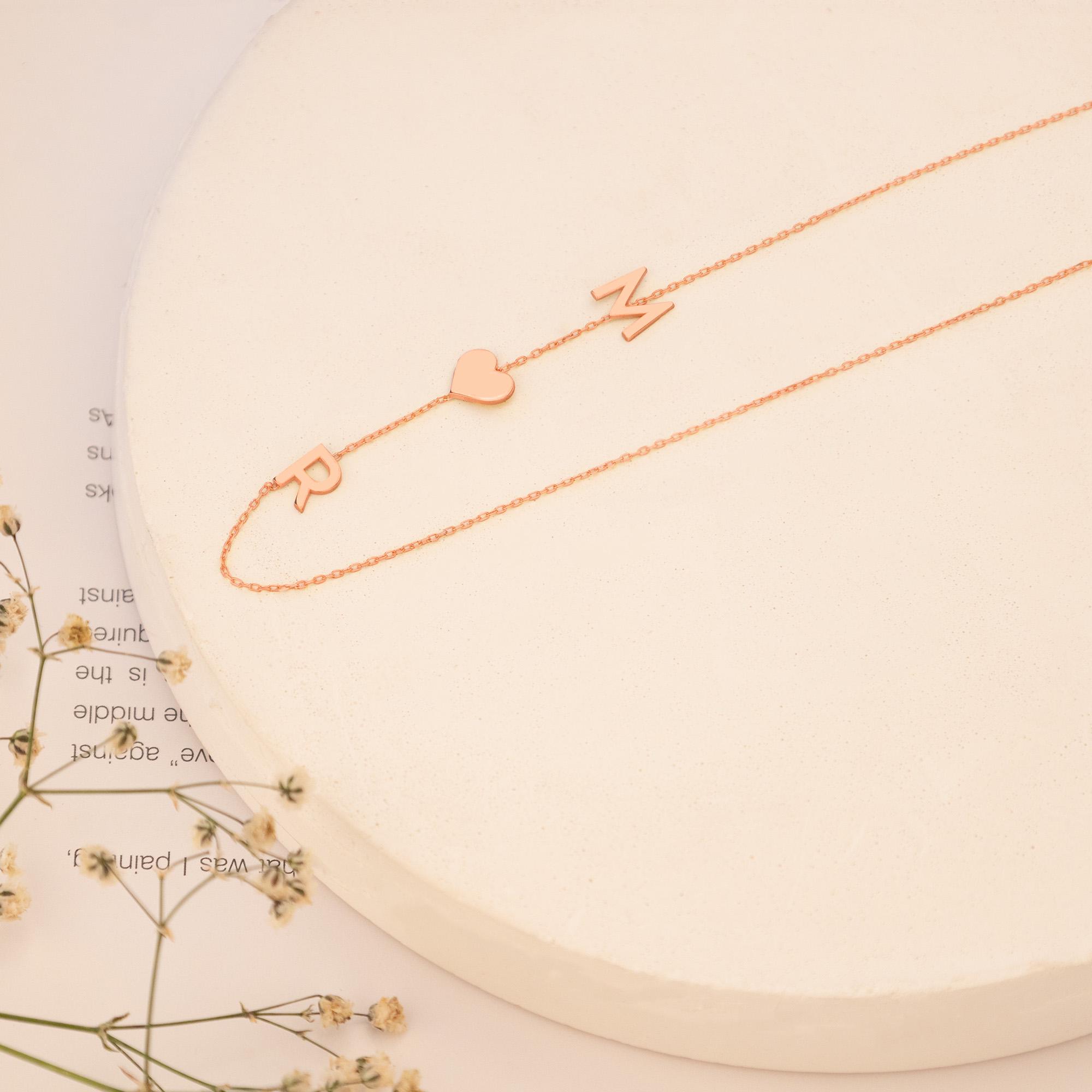 Collana Con Medaglione D'oro - Lettera Personalizzata In Oro 18 Carati - Foto 7