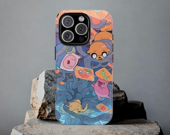 Cover per cellulari con Finn e Jake per iPhone e Samsung, design personalizzato di Adventure Time