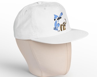 Regular Show Surf Cap: Mordecai and Rigby Cartoon, Recycled Nylon