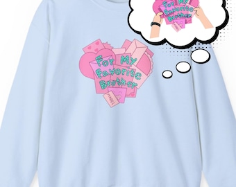 Gravity Falls Mabel and Dipper Inspired Sweatshirt, Personalized Sister Love Sweatshirt, Sibling Love Crewneck Personalize Gifts