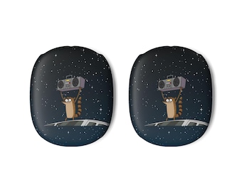 Regular Show Rigby Boombox AirPod Max Cases (AOP), Custom MusicBox Scene Cartoon Gifts