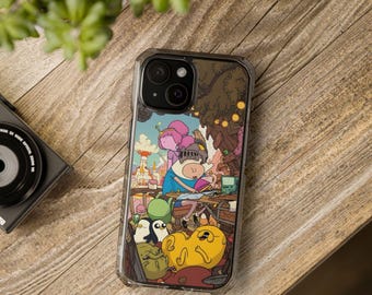 Adventure Time Unique Magnetic Clear Phone Cases, Finn and Jake Impact Iphone Case Gift