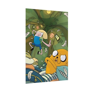 Adventure Time Poster: Vibrant Cartoon Art, Kids Room Decor