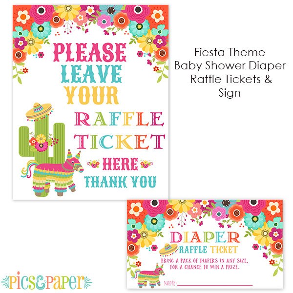 Fiesta Diaper Raffle - Etsy