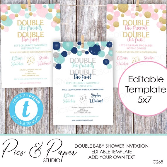 double baby shower