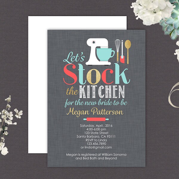 Aqua Bridal Shower Etsy