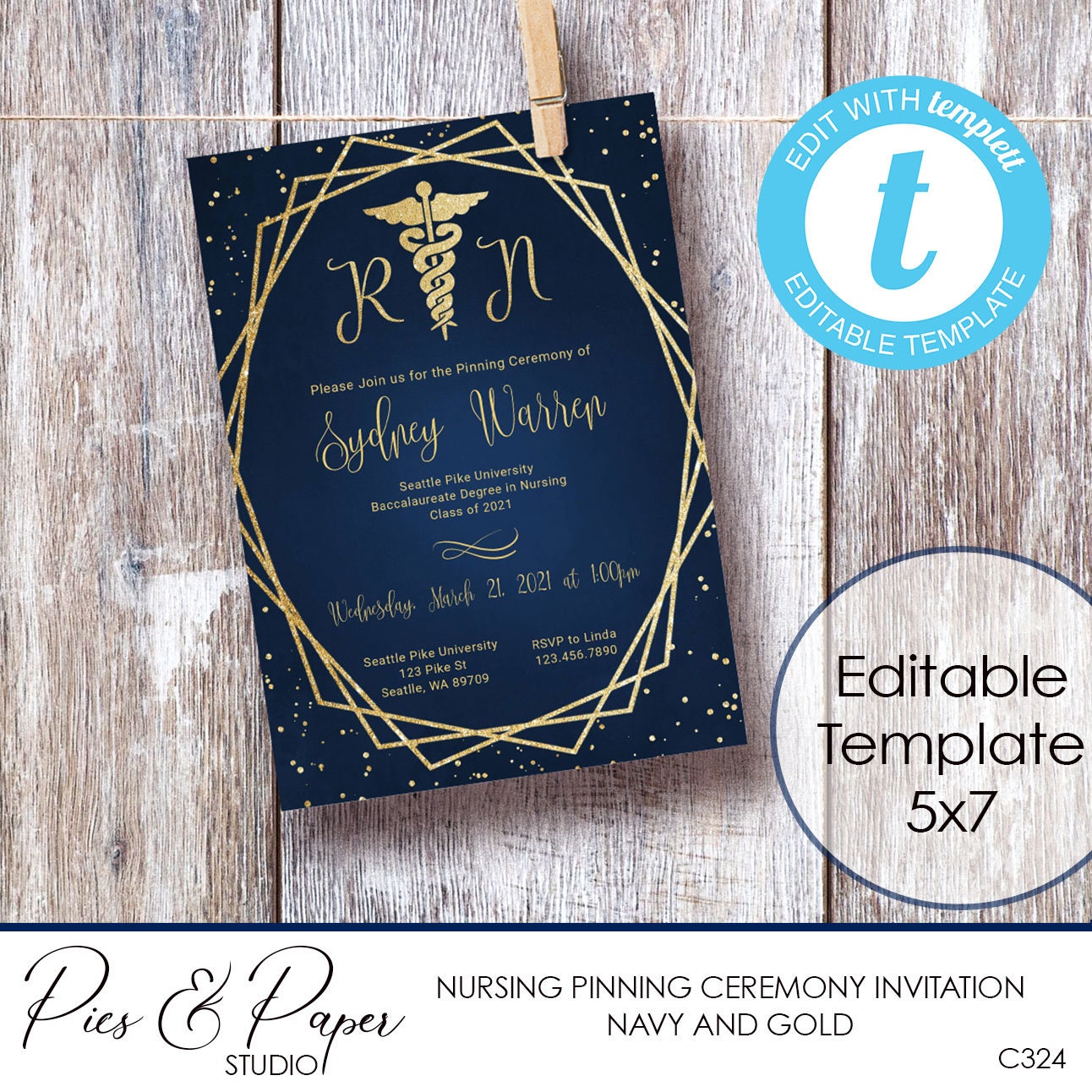 Nursing Pinning Ceremony Invitations