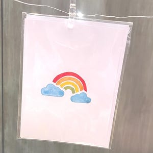 Postal del Orgullo Pintada a Mano con Gouache Japonés