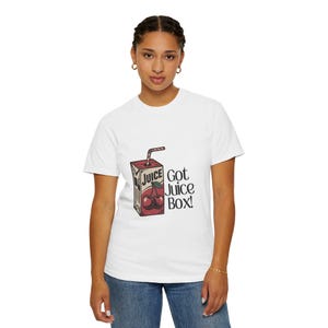 Ho Juice Box! T-shirt unisex tinta in capo - T-shirt divertente, ciliegia vintage, Juice Box vintage, t-shirt Comfort Colors