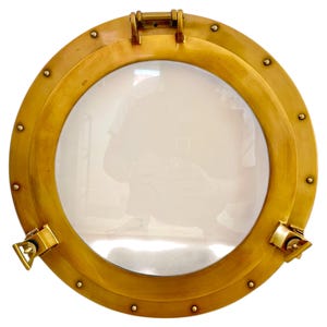 Aluminum Porthole Antique Finish Harbour Window Glass Ship Porthole Photo Frame Wall Decor.