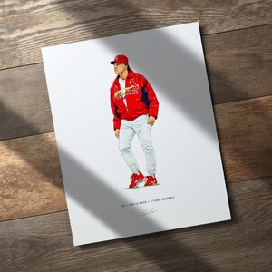 Tony La Russa St Louis Cardinals Baseball 8x10 Print Poster Art Illustrated