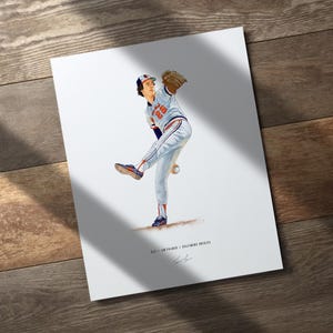 Jim Palmer Baltimore Orioles Baseball 8x10 Print Poster Art Illustrated