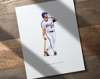 Howard Johnson HoJo New York Mets Baseball 8x10 Print Poster Art Illustrated
