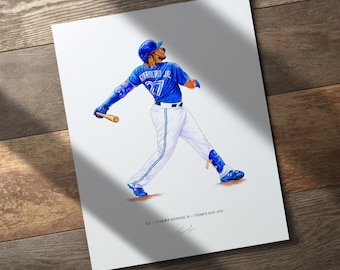 Vladimir Guerrero JR Print - Etsy