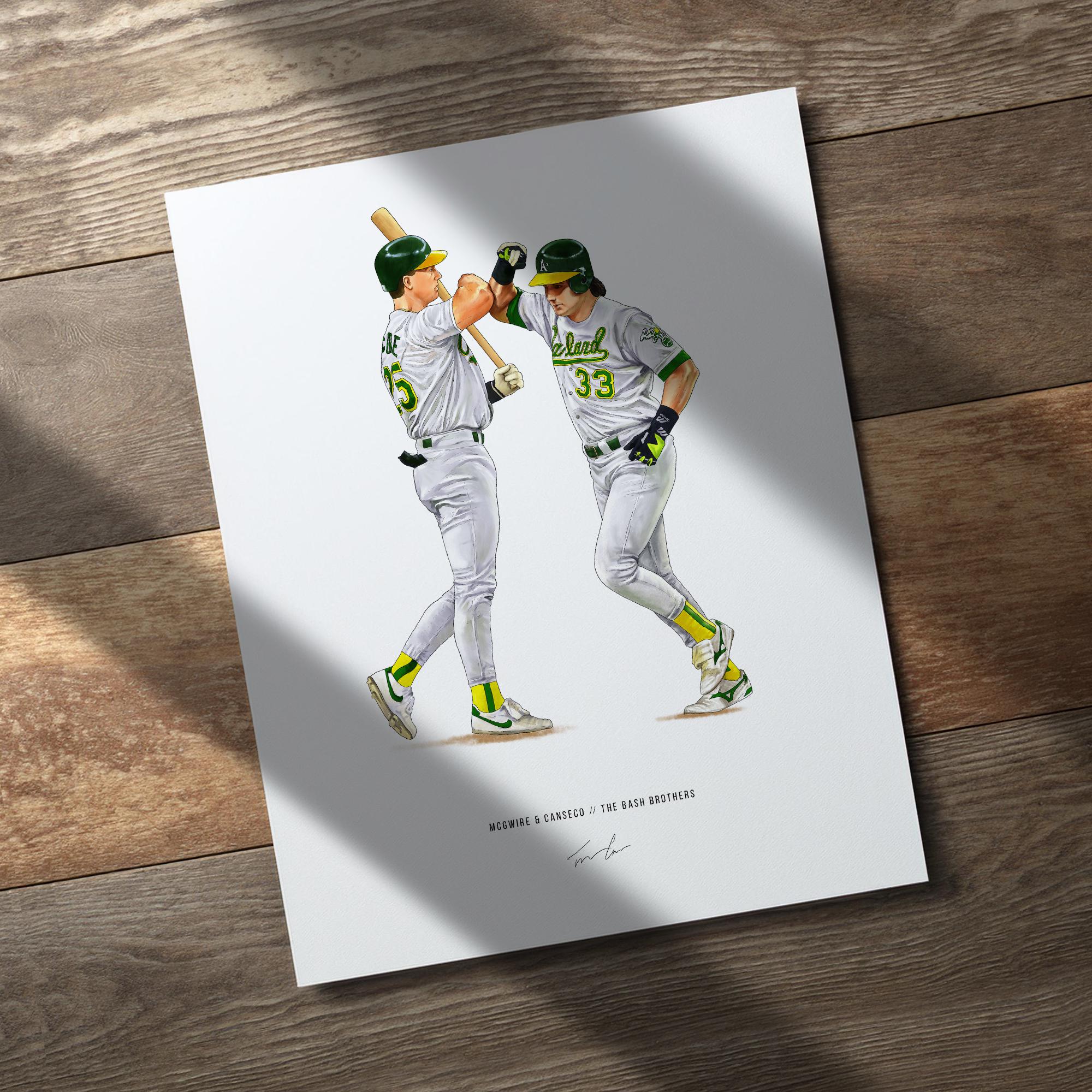 Bash Brothers Oakland A's Athletics Baseball 8x10 Print Poster