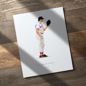 Roger Clemens v2 Boston Red Sox Baseball 8x10 Print Poster Art Illustrated
