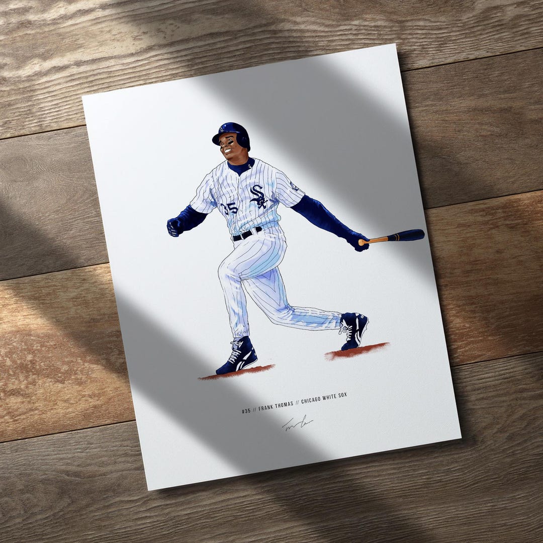 Frank Thomas V1 Chicago White Sox Baseball 8x10 Print Poster Art — free download