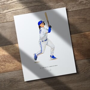Kansas City Royals Baseball 8x10 Print Poster Art Illustrated