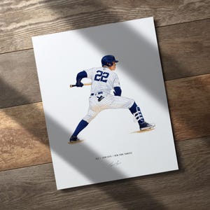 Juan Soto New York Yankees Baseball 8x10 Print Poster Art Illustrated