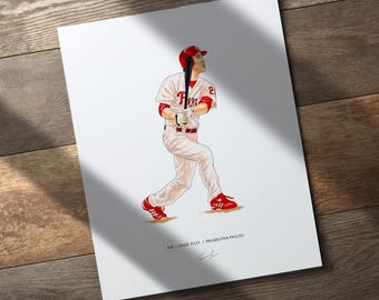thumbnail interactive-video image 1 of Philadelphia Phillies Baseball Poster - Unframed Glossy Wall Art Print For Sports Room Decor, 16x20 Inch 1 of 4