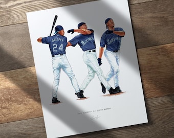 RARE 1994 Nike Ken Griffey Jr. Poster, Seattle Mariners - Etsy