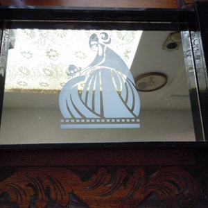 Vintage Arpege Lanvin Paris Black Lucite Acrylic Perfume Tray Vanity Tray Dresser Tray Mother Child Logo