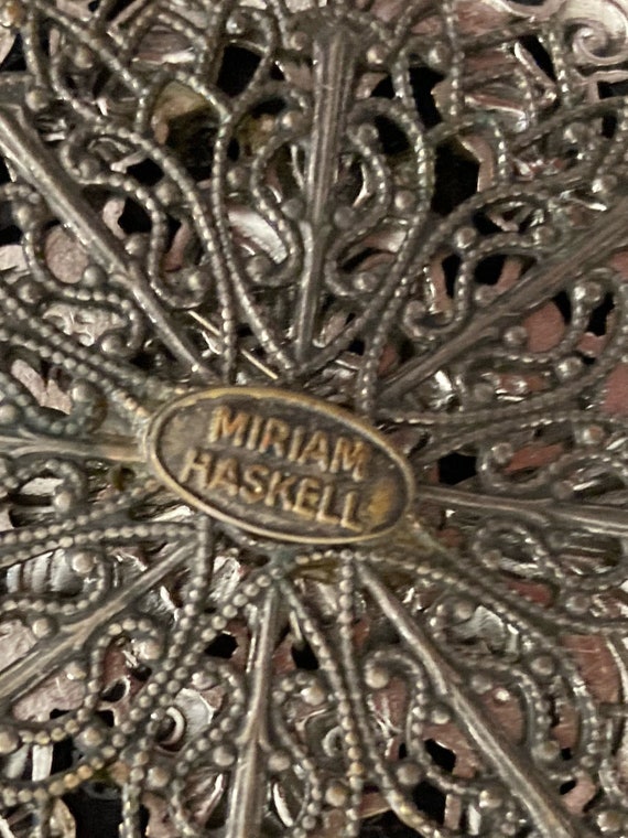 Vintage 50s Miriam Haskell European Royal Crest M… - image 2