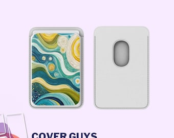 Van Gogh Aesthetic Art MagSafe Wallet | Magnetic Card Holder for iPhone 14 Pro, 16, 13 Pro, 12 | Vegan Leather Phone Wallet for Her Gift