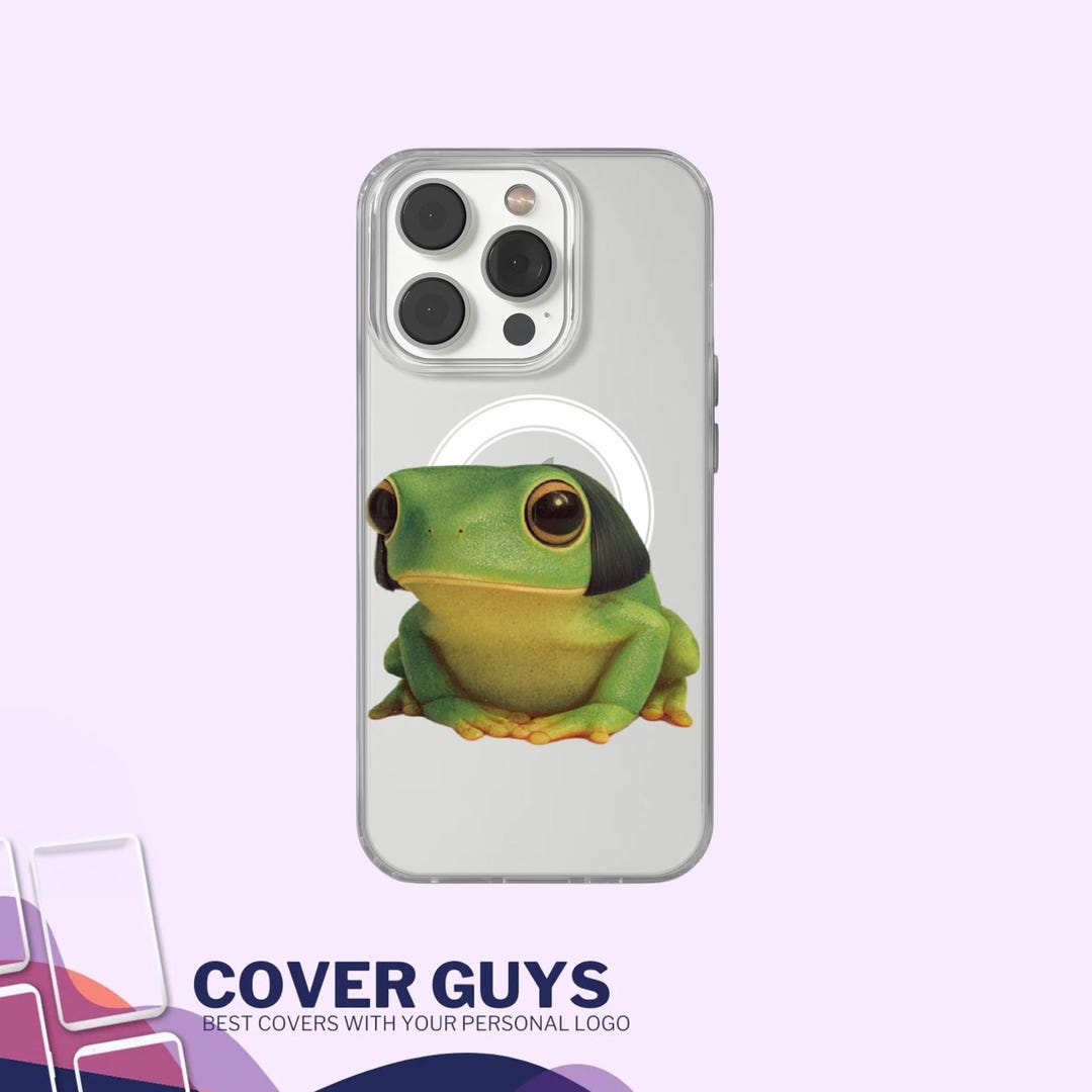 Cute Frog Phone Case Quirky Frog Magsafe Cover Fits iPhone 16, 14, 13 ...
