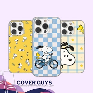 Snoopy mobilskal tecknad hundfodral för iPhone 16e, 17 Pro Max, 15, 13, Samsung S26, A56, Pixel 10, 9A