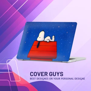Snoopy MacBook Case Peanuts Cartoon Laptop Skin for MacBook Pro 16 15 Air 13 14 Inch, for Mac Owner, Stylish Lightweight Protective Cover