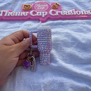 keychain keychain with rhinestones keychain for lip glass keychain for lip balm keychain with rhinestone keychain for chapstick keychains