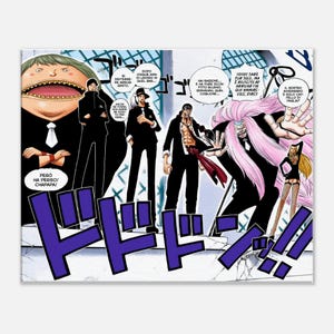 Poster One Piece CP9 – Stampa su Tela o Carta – Arte Anime da Parete – Agenti Segreti