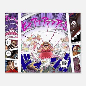 Poster One Piece Big Mom Shock – Stampa su Tela o Carta – Arte Anime da Parete