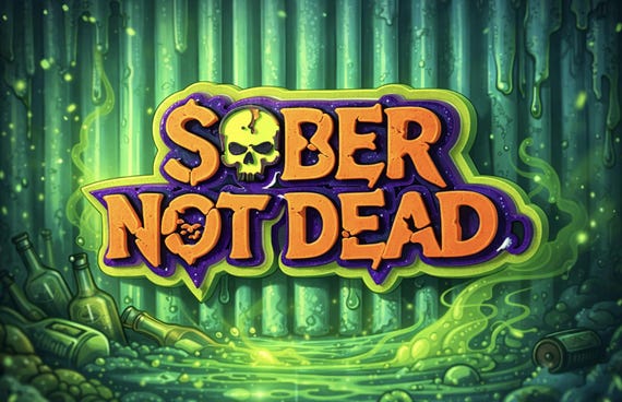 Sober Not Dead Keychain