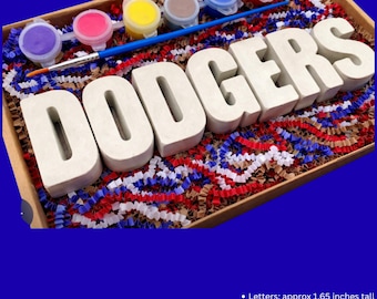 Manualidades de béisbol para hacer en casa • Actividad para la noche de juegos • Regalo para fanáticos de los Dodgers • Kit de manualidades para niños y familias