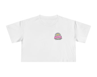 Camiseta corta Good Sober Vibes / Camiseta de cuadros con sol