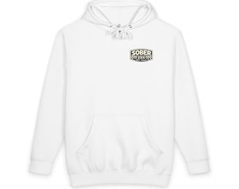 Sudadera con capucha rosa de Sober Era / Suéter estilo de vida sobrio