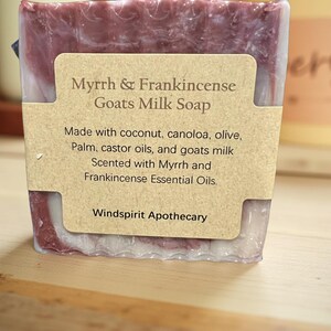 Myrrh & Frankincense Goats Milk Soap