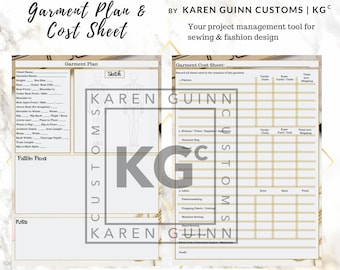 Garment Plan and Cost Sheet