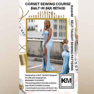 Corset Video Sewing Course: Built in Bra Method - PDF - Instant Download